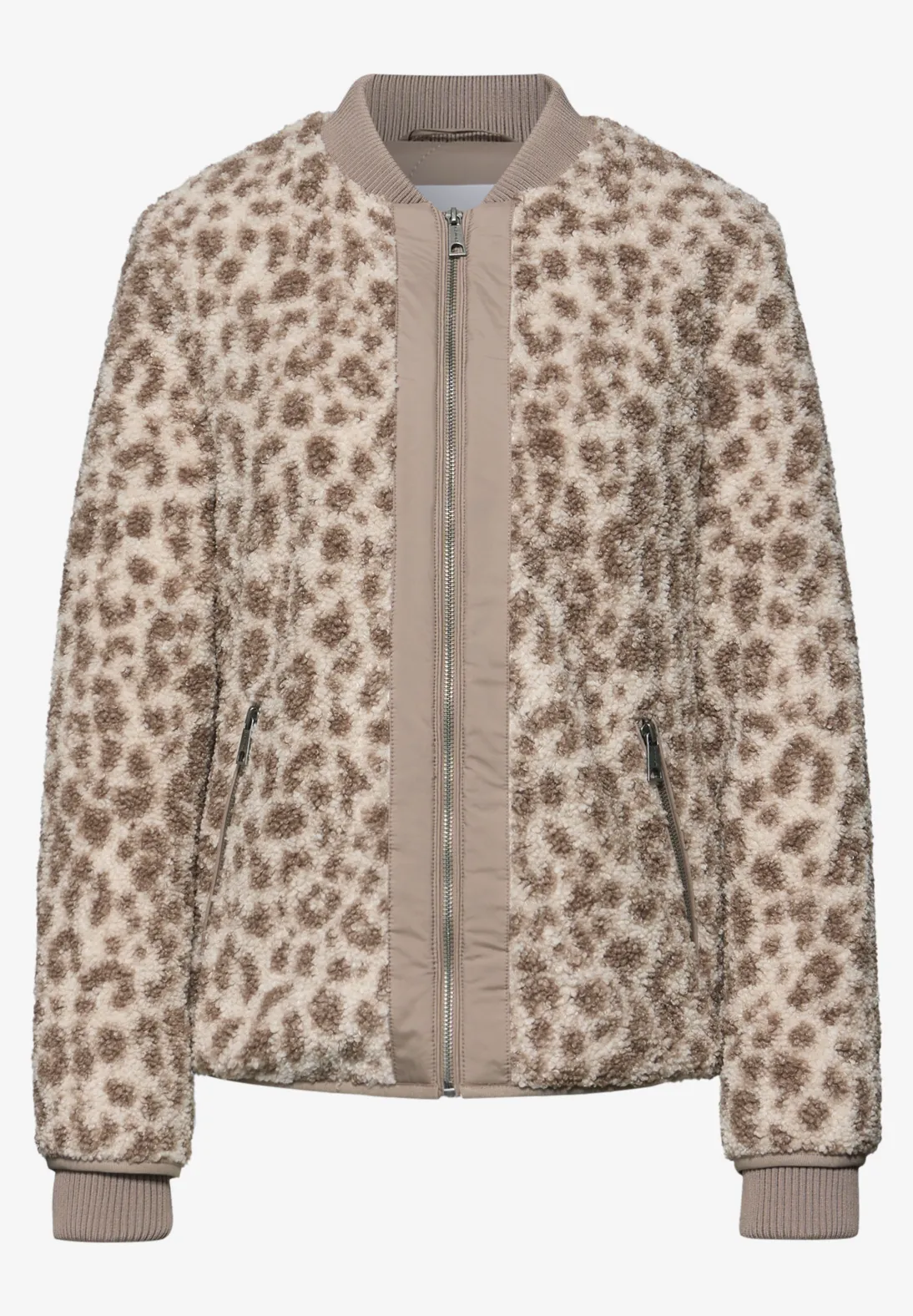 Street One Studio Blouson with Leo Print - Cashmere Grey
