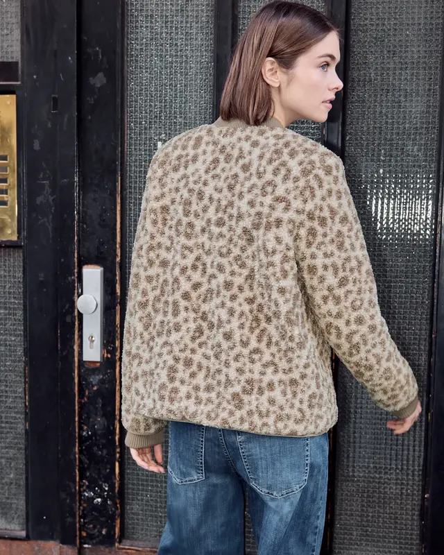 Street One Studio Blouson mit Leomuster - Cashmere Grey