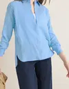 Cecil Gestreepte Overhemdblouse - Fountain Blue