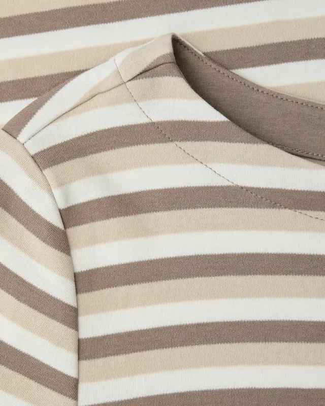 Street One Gestreept Shirt - Light Terra Mocha