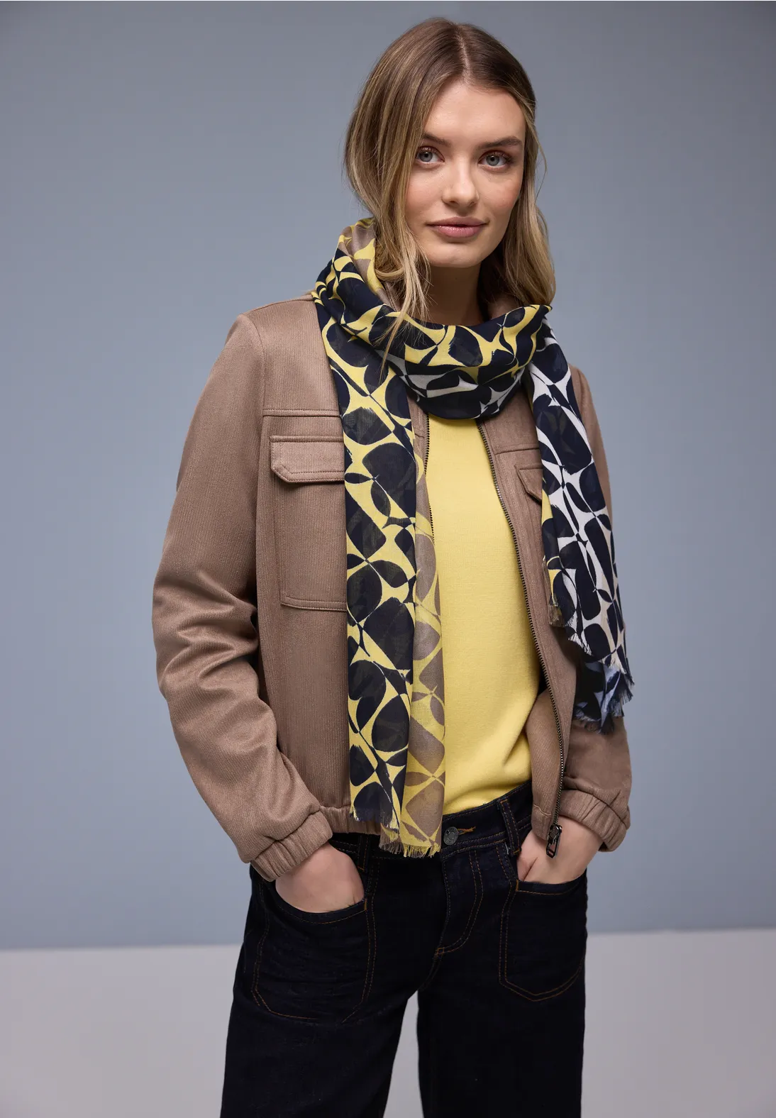 Street One Sjaal met Patroon - Multicolor