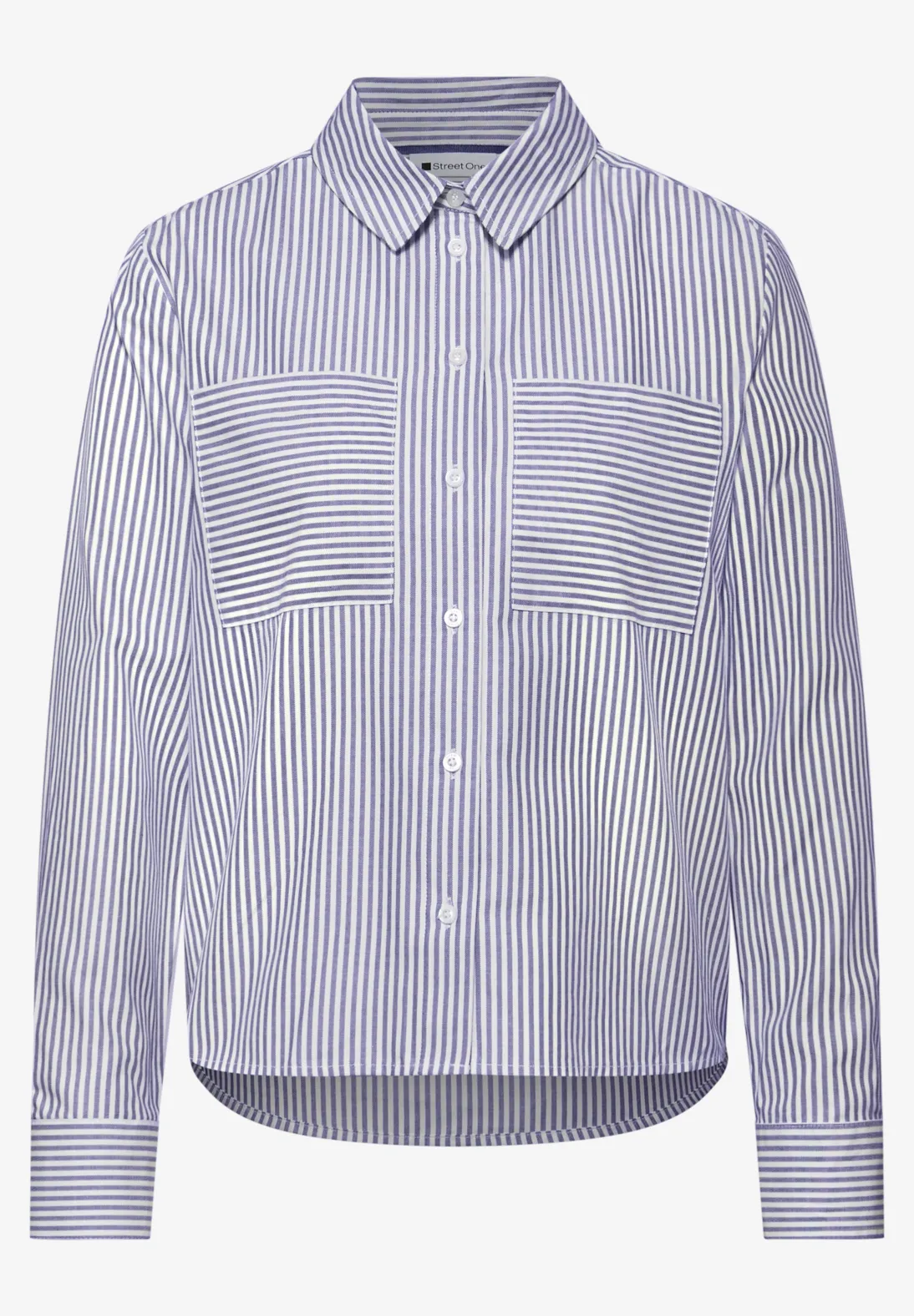 Street One Gestreept Overhemdblouse - Original Blue