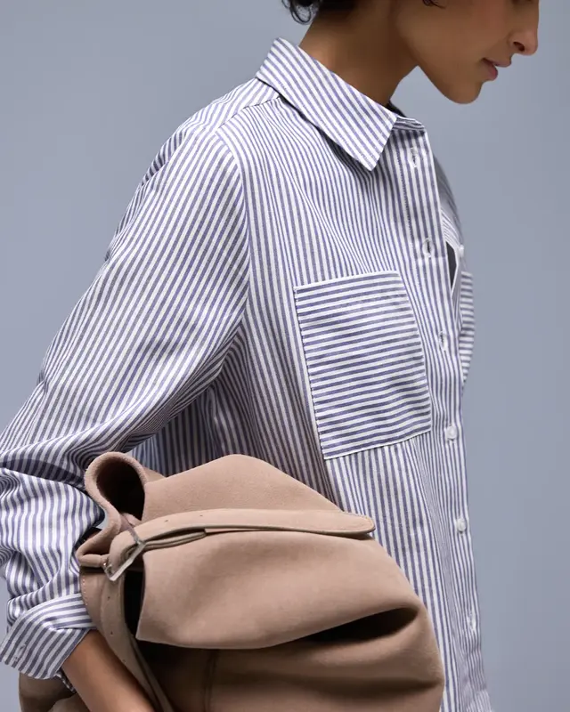 Street One Gestreept Overhemdblouse - Original Blue