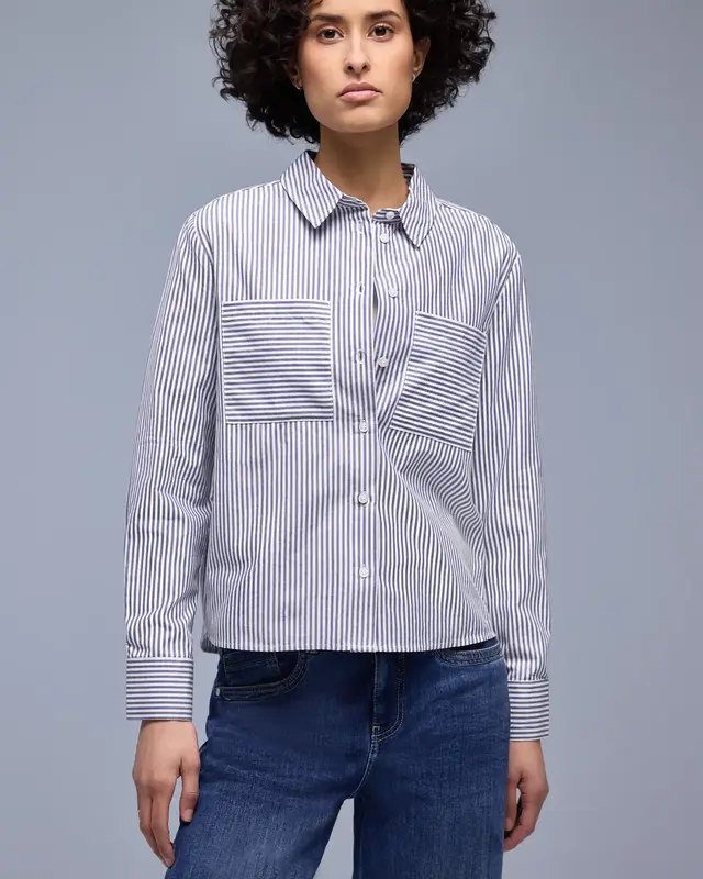 Street One Striped Shirtblouse - Original Blue