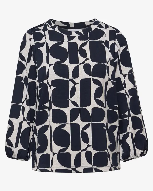 Street One Print Shirt - Shadowed Navy
