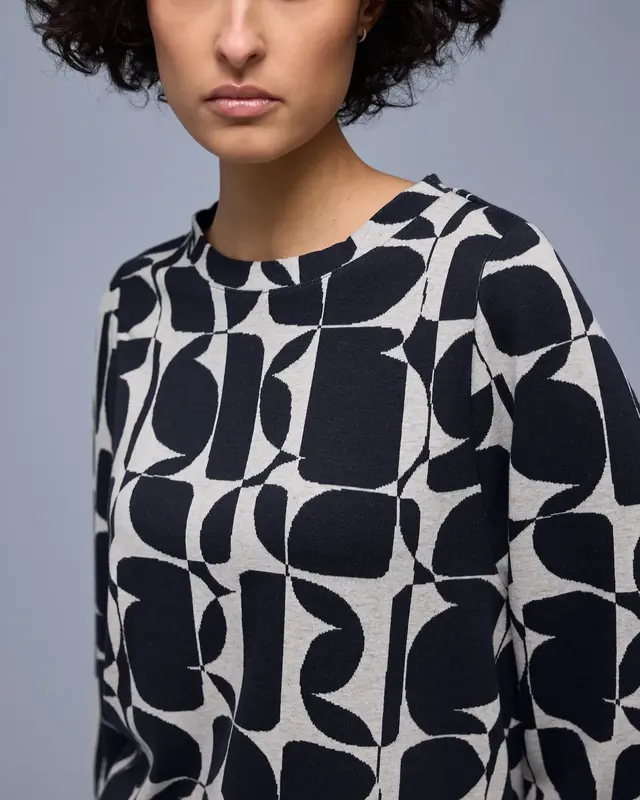 Street One Print Shirt - Shadowed Navy