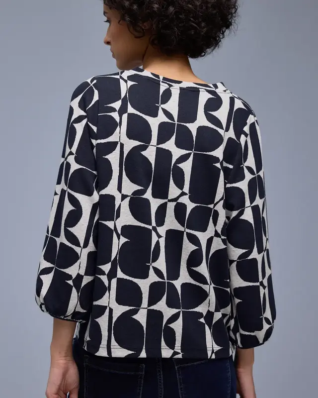 Street One Print Shirt - Shadowed Navy