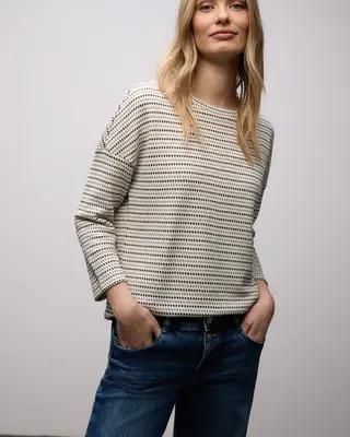 Street One Striped Shirt - Off White