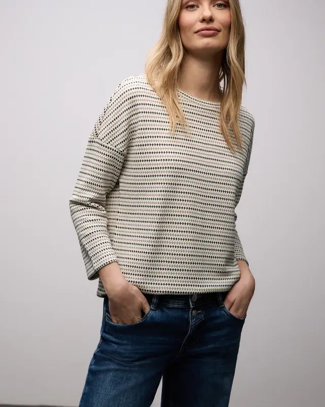 Street One Striped Shirt - Off White