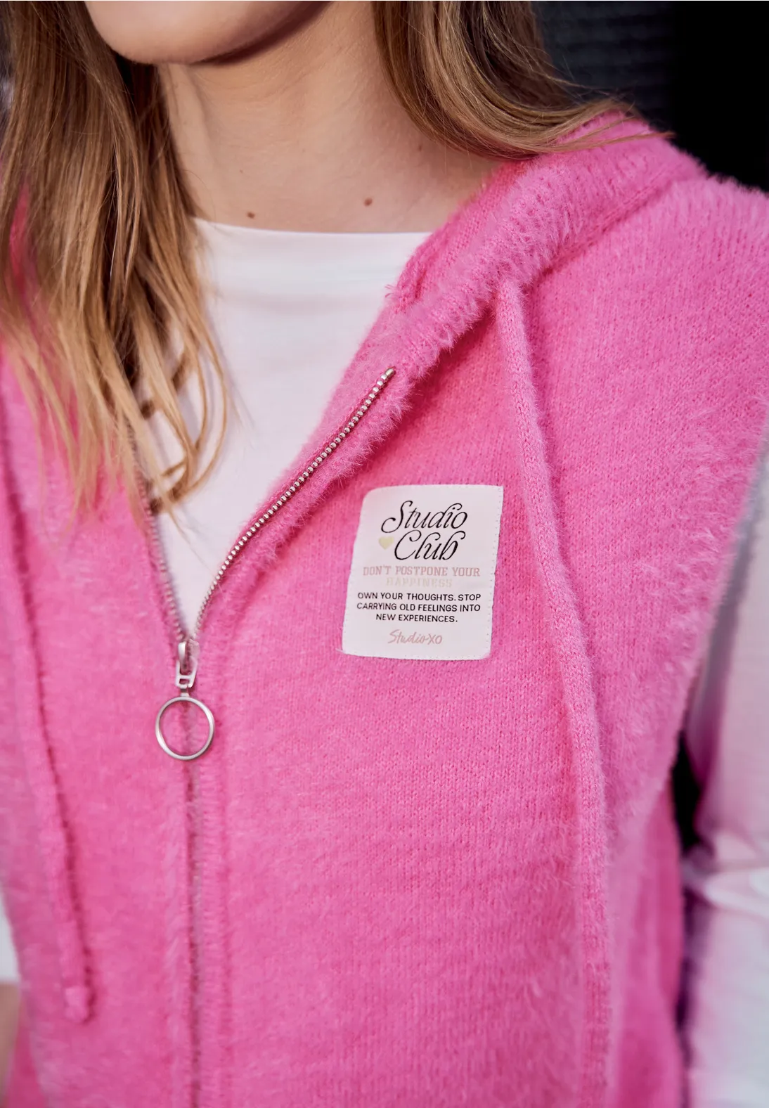 Street One Studio Weiche Weste - Blazing Berry Melange