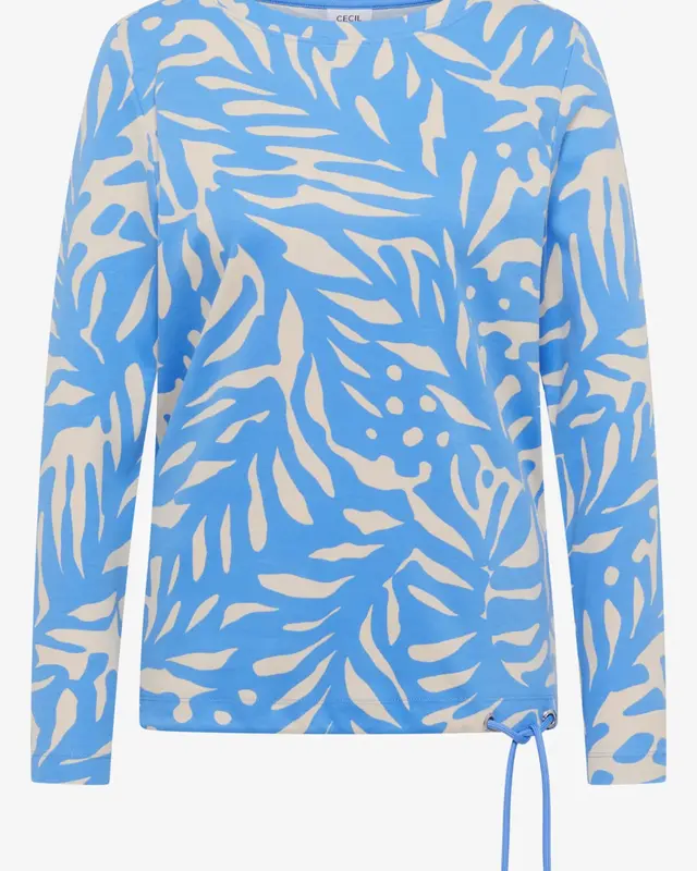 Cecil Two-Tone Shirt - Fountain Blue