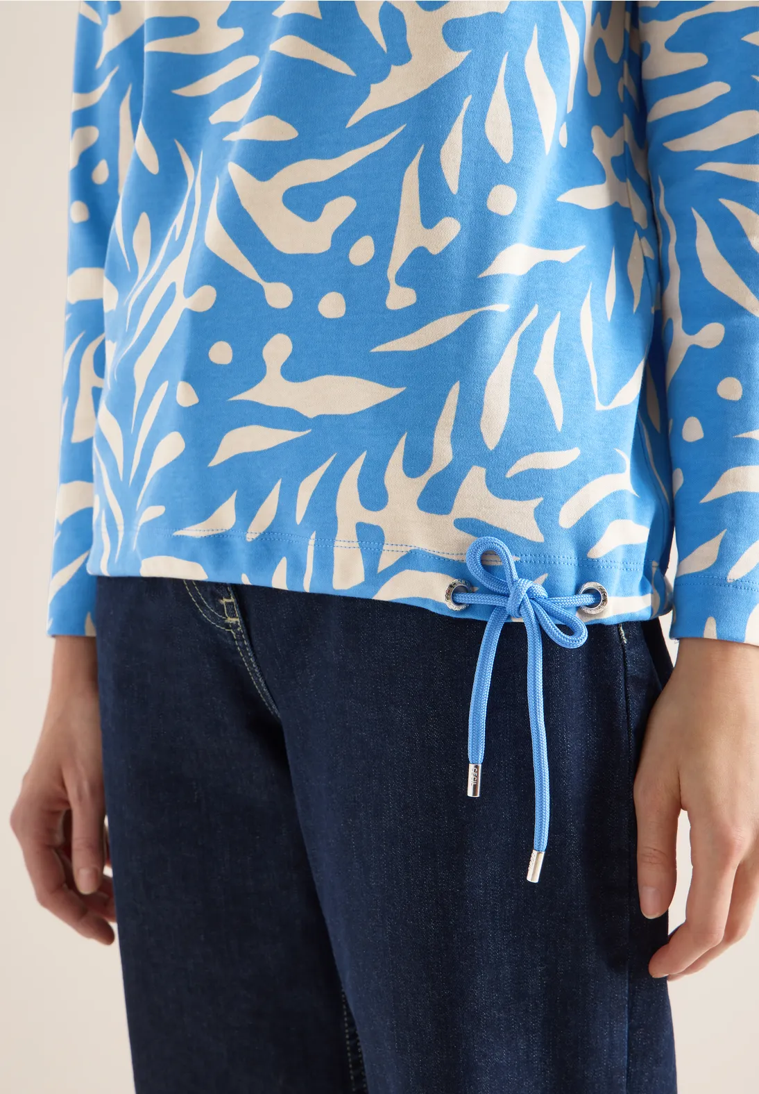 Cecil Two-Tone Shirt - Fountain Blue