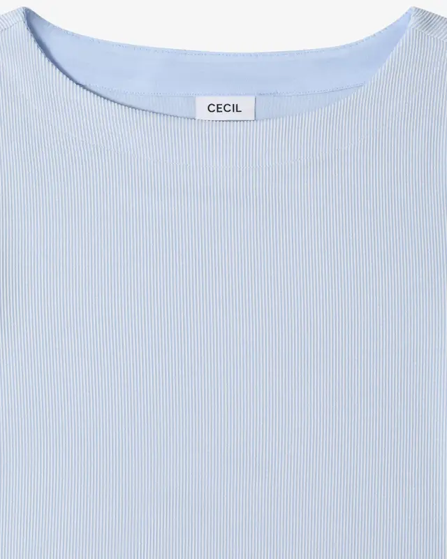 Cecil Gestreept Shirt - Cloud Blue