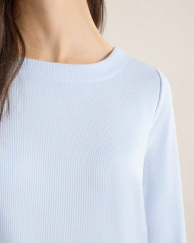 Cecil Gestreept Shirt - Cloud Blue