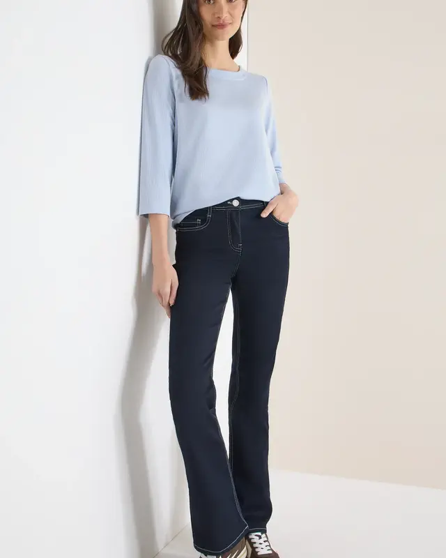 Cecil Gestreept Shirt - Cloud Blue