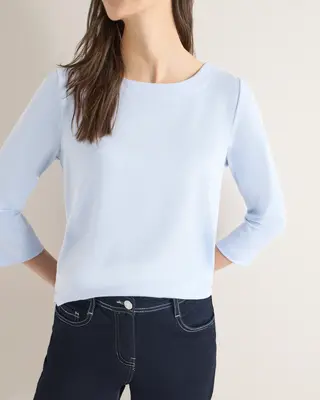 Cecil Gestreiftes Shirt - Cloud Blue