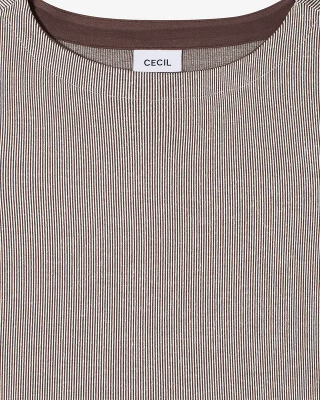 Cecil Gestreiftes Shirt - Cloud Blue - Copy