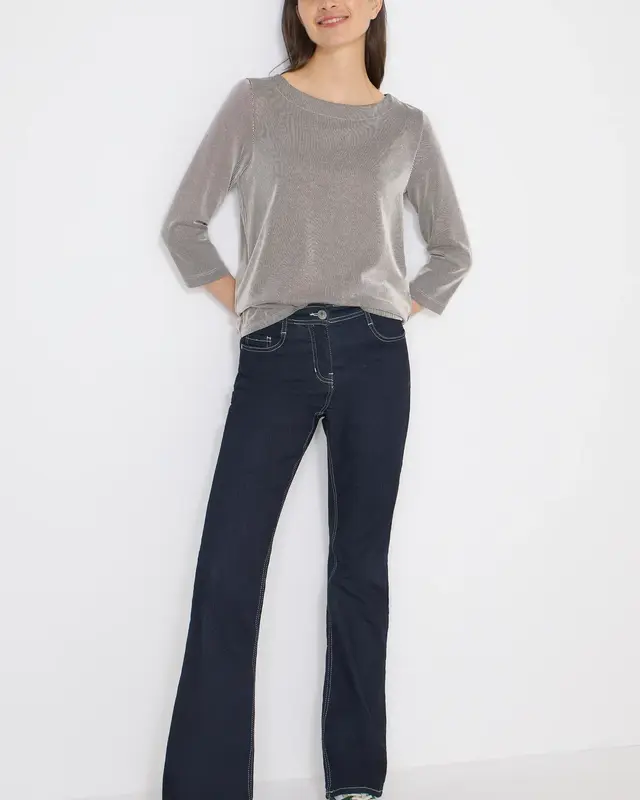 Cecil Gestreept Shirt - Macchiato Brown