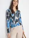 Cecil Printed Shirt - Universal Blue Melange