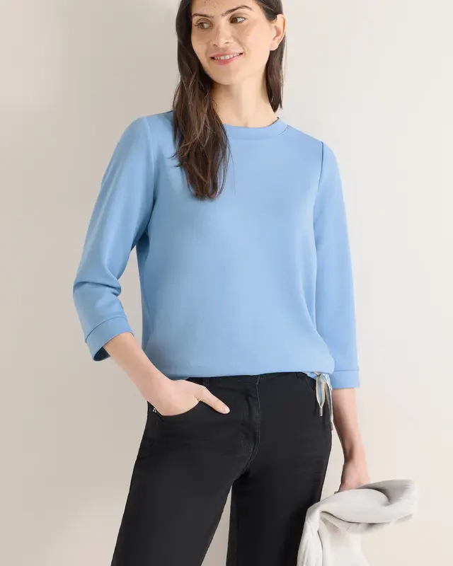 Cecil Soft Touch Shirt - Cloud Blue