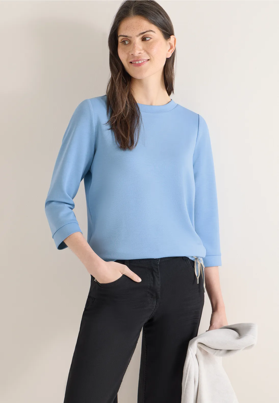 Cecil Soft Touch Shirt - Cloud Blue