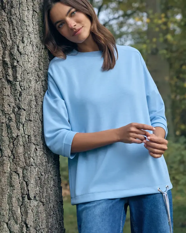 Cecil Soft Touch Shirt - Cloud Blue