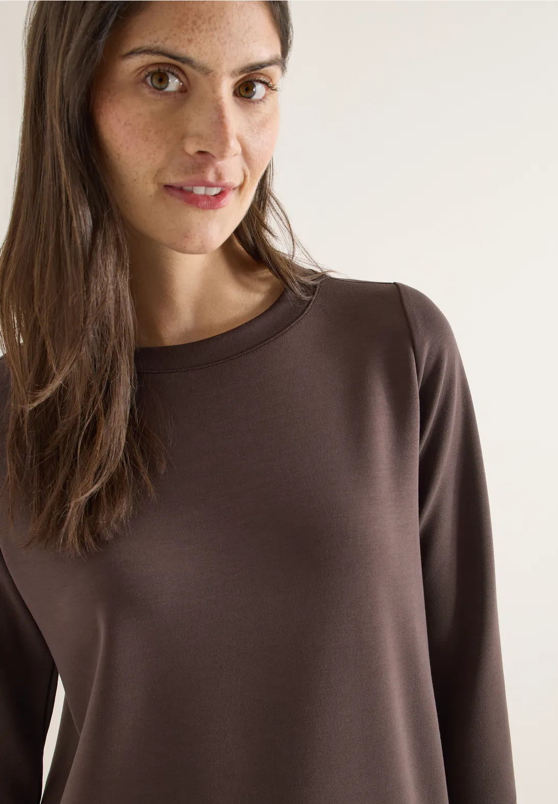Cecil Soft Touch Shirt - Macchiato Brown