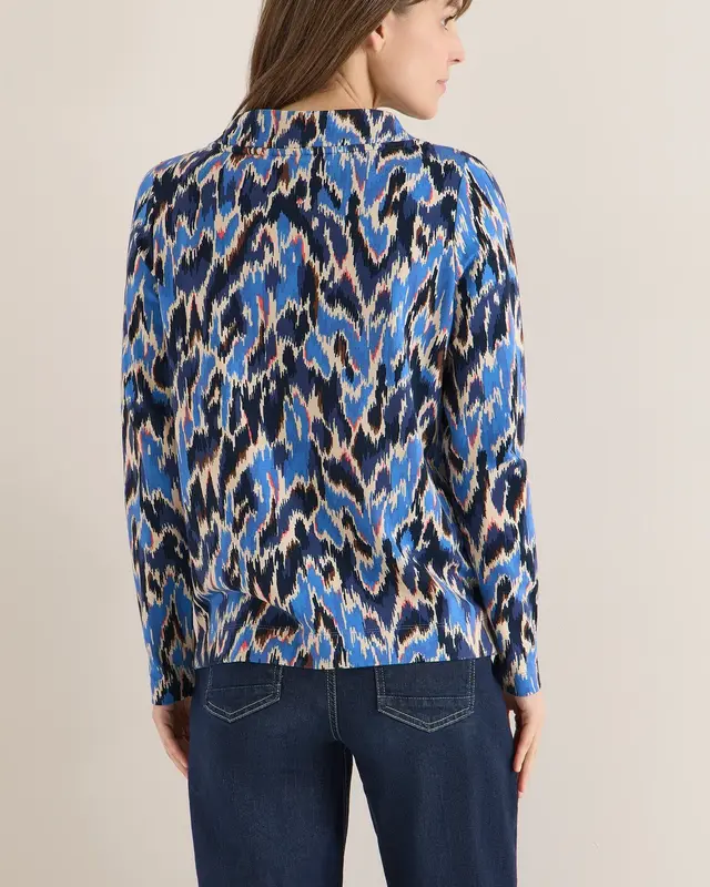 Cecil Shirt met Patroon - Cloud Blue