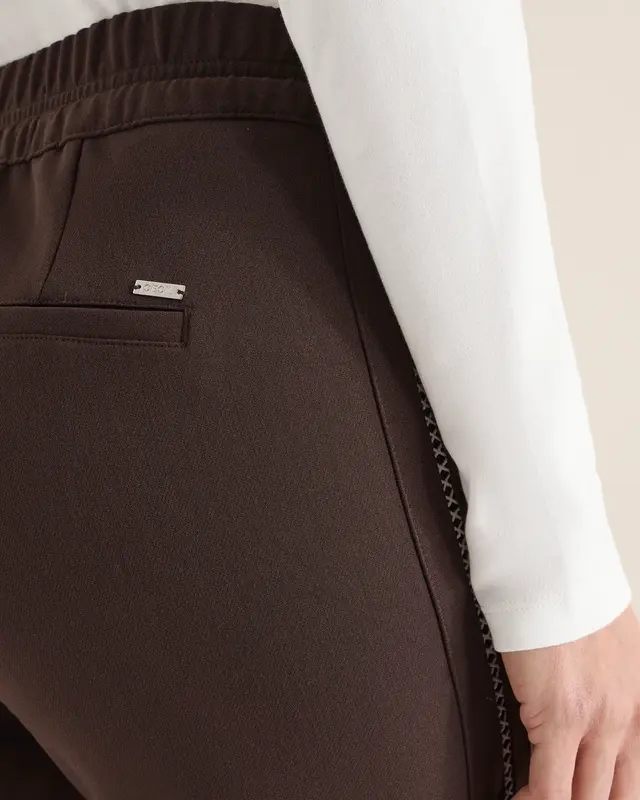 Cecil Broek met Tapestrepen - Macchiato Brown