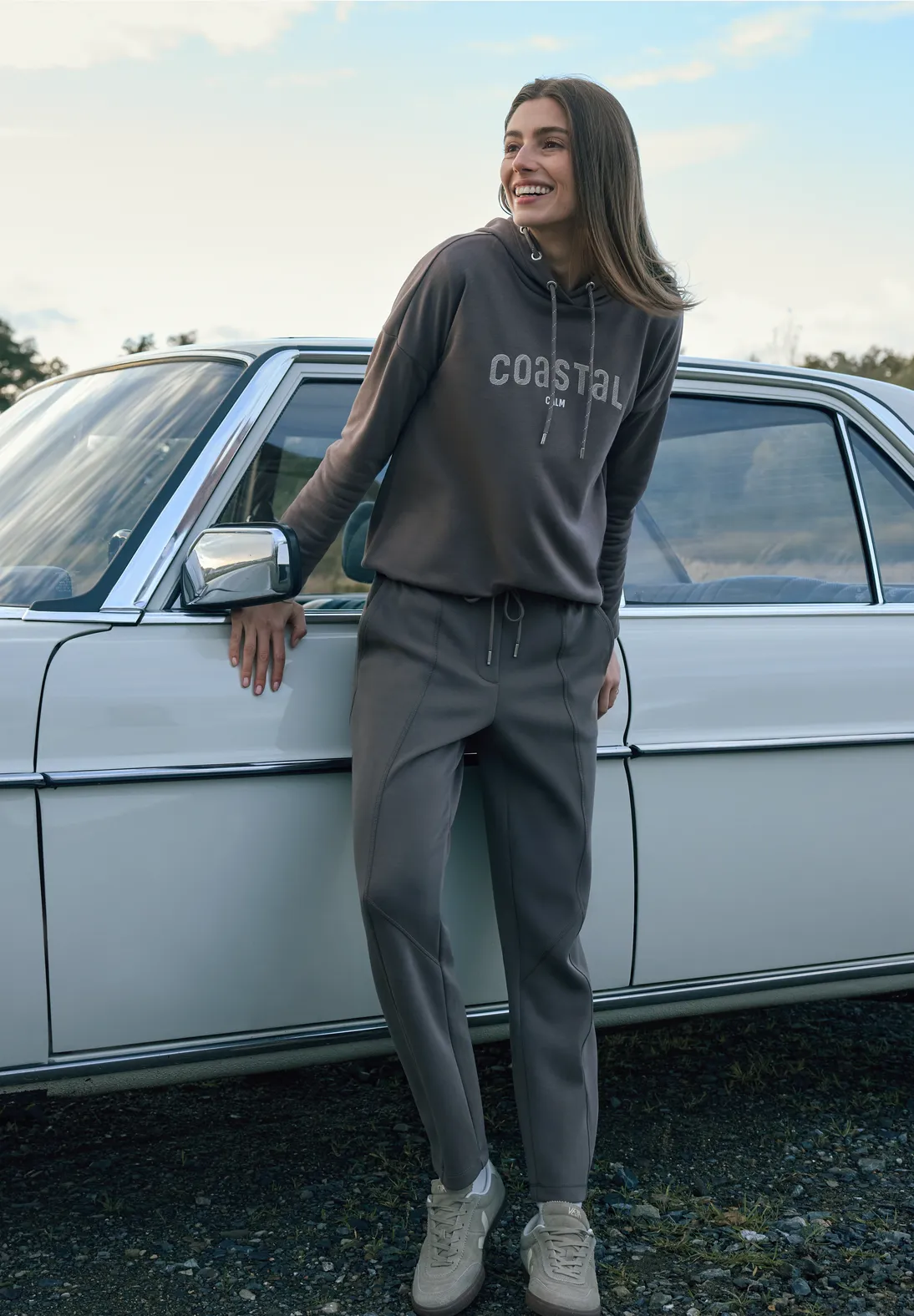 Cecil Slim Leg Pants Tracey - Urban Taupe