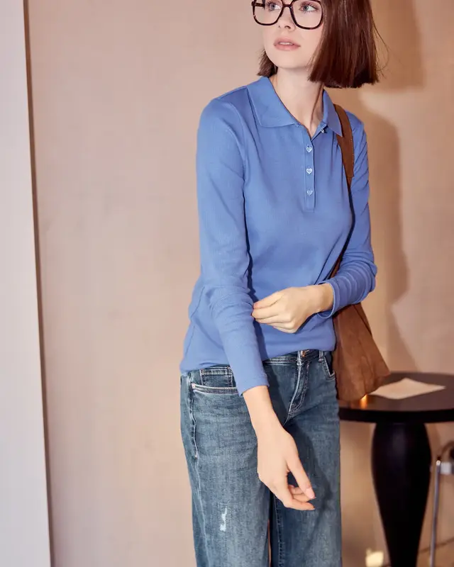 Street One Studio Poloshirt - Blue Echo