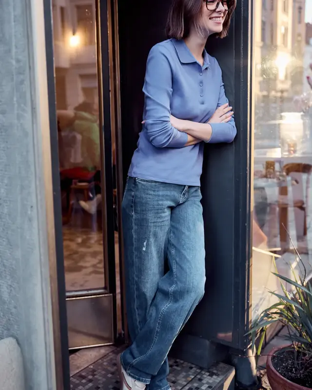 Street One Studio Poloshirt - Blue Echo