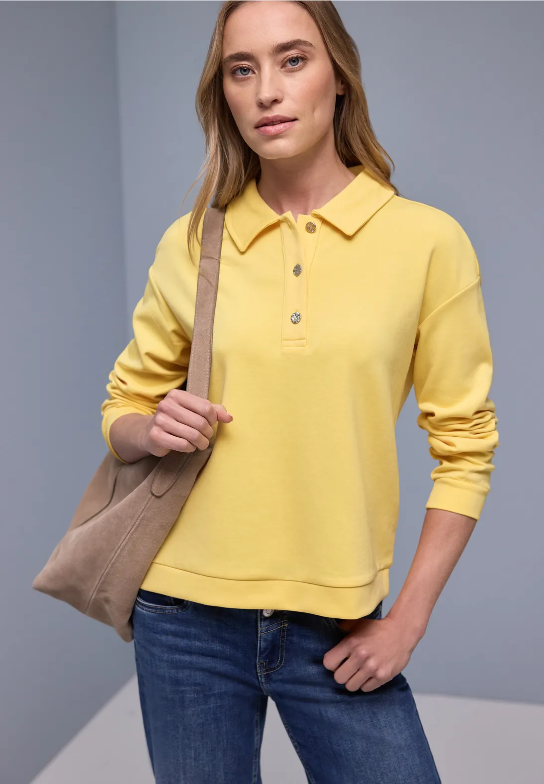 Street One Poloshirt - Bloom Yellow Melange