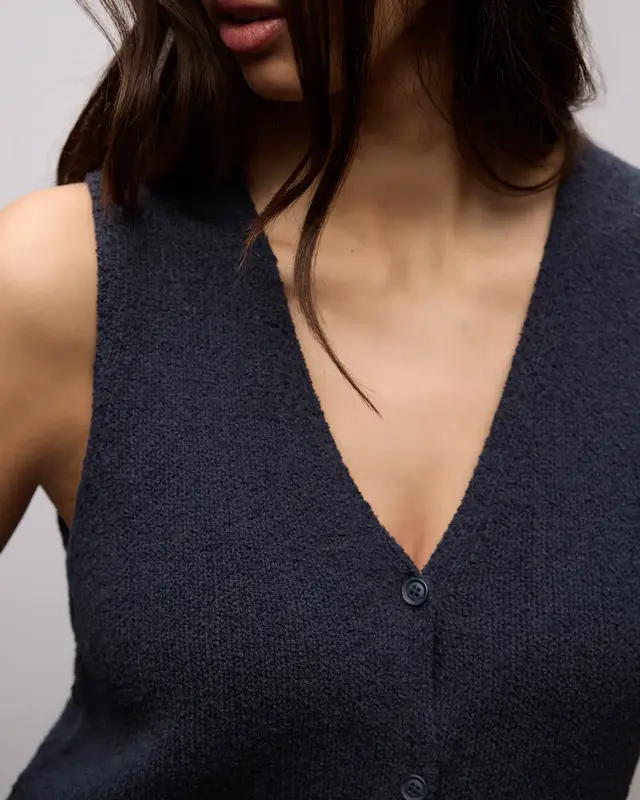 Street One Sleeveless Cardigan - Shadowed Navy
