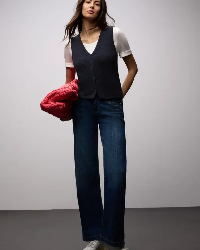 Street One Effen Gilet - Shadowed Navy