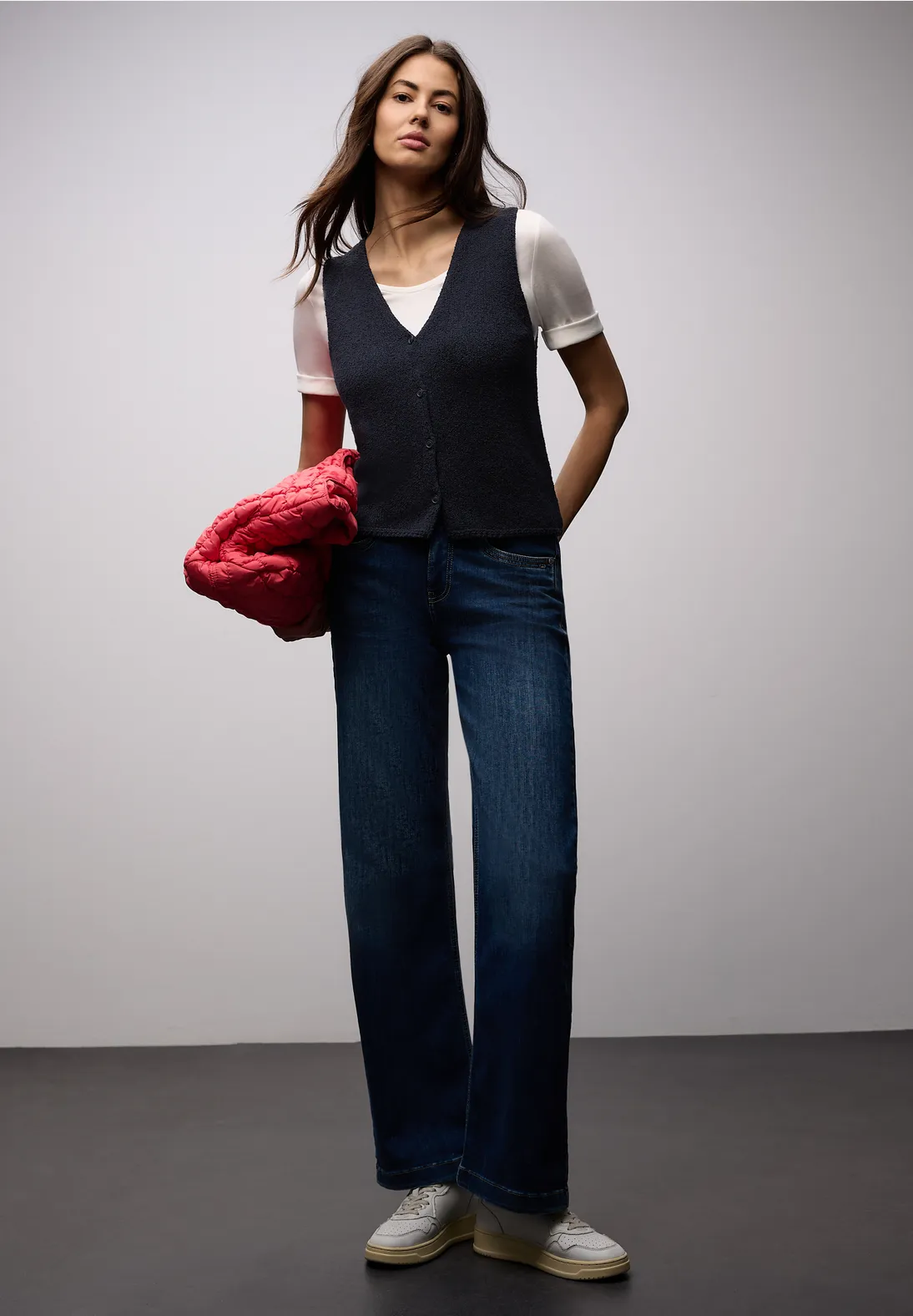 Street One Sleeveless Cardigan - Shadowed Navy