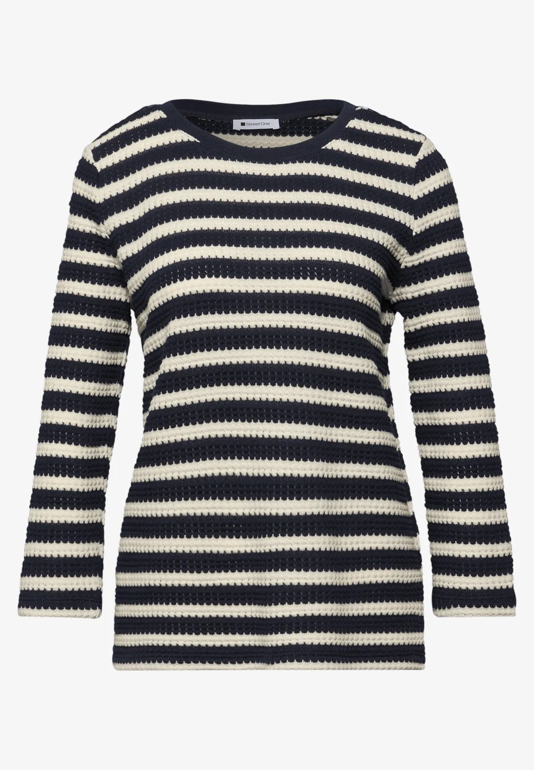 Street One Gestreept Shirt - Shadowed Navy