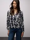 Street One Bluse mit Tapedetails - Shadowed Navy