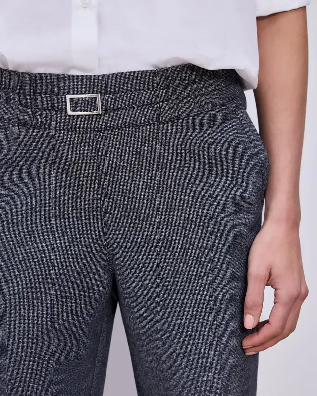 Street One Melange Hose Bonny - Shadowed Navy