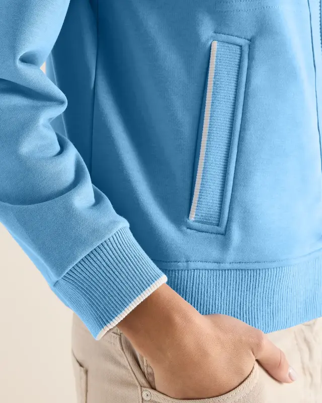 Cecil Lichtgewicht Sweatjack - Fountain Blue