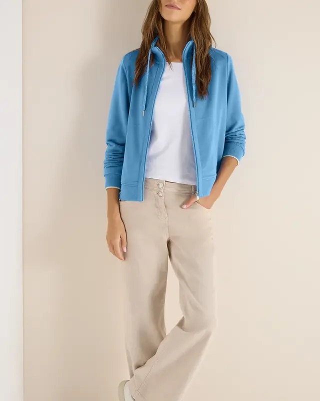 Cecil Lichtgewicht Sweatjack - Fountain Blue