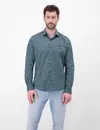 Lerros Stretch Shirt with Print - Classic Navy