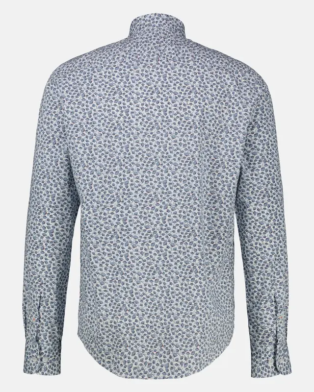 Lerros Stretch Shirt with Print - Broken White