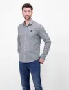 Lerros Stretch Shirt with Print - Broken White