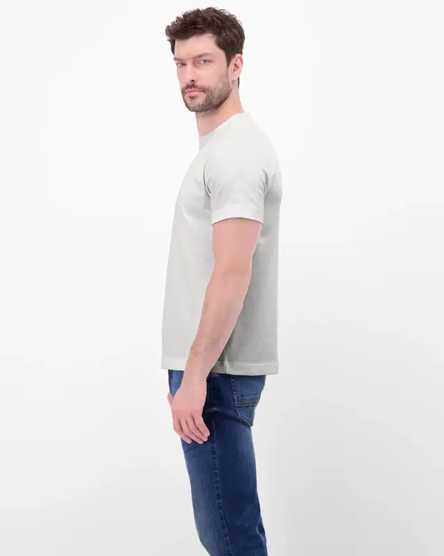 Lerros Shirt with Frontprint - Broken White