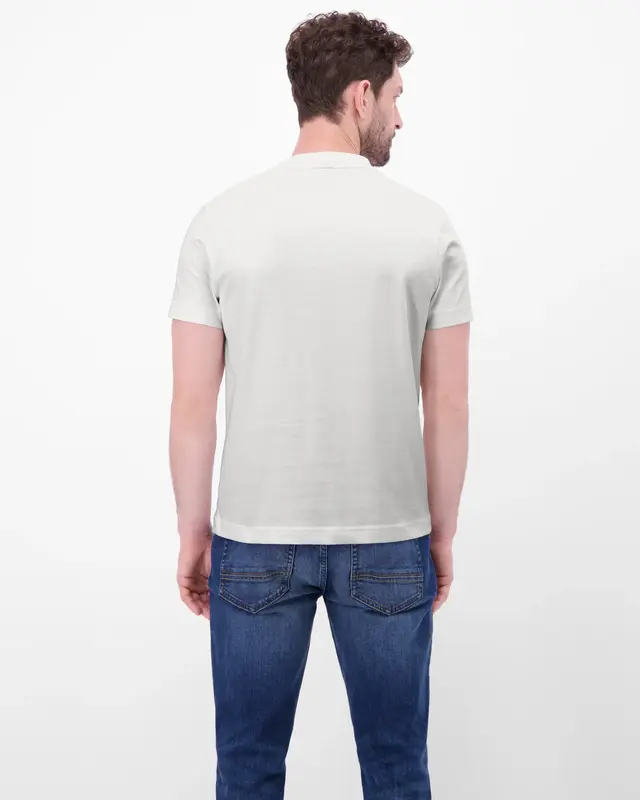 Lerros Shirt mit Frontprint - Broken White