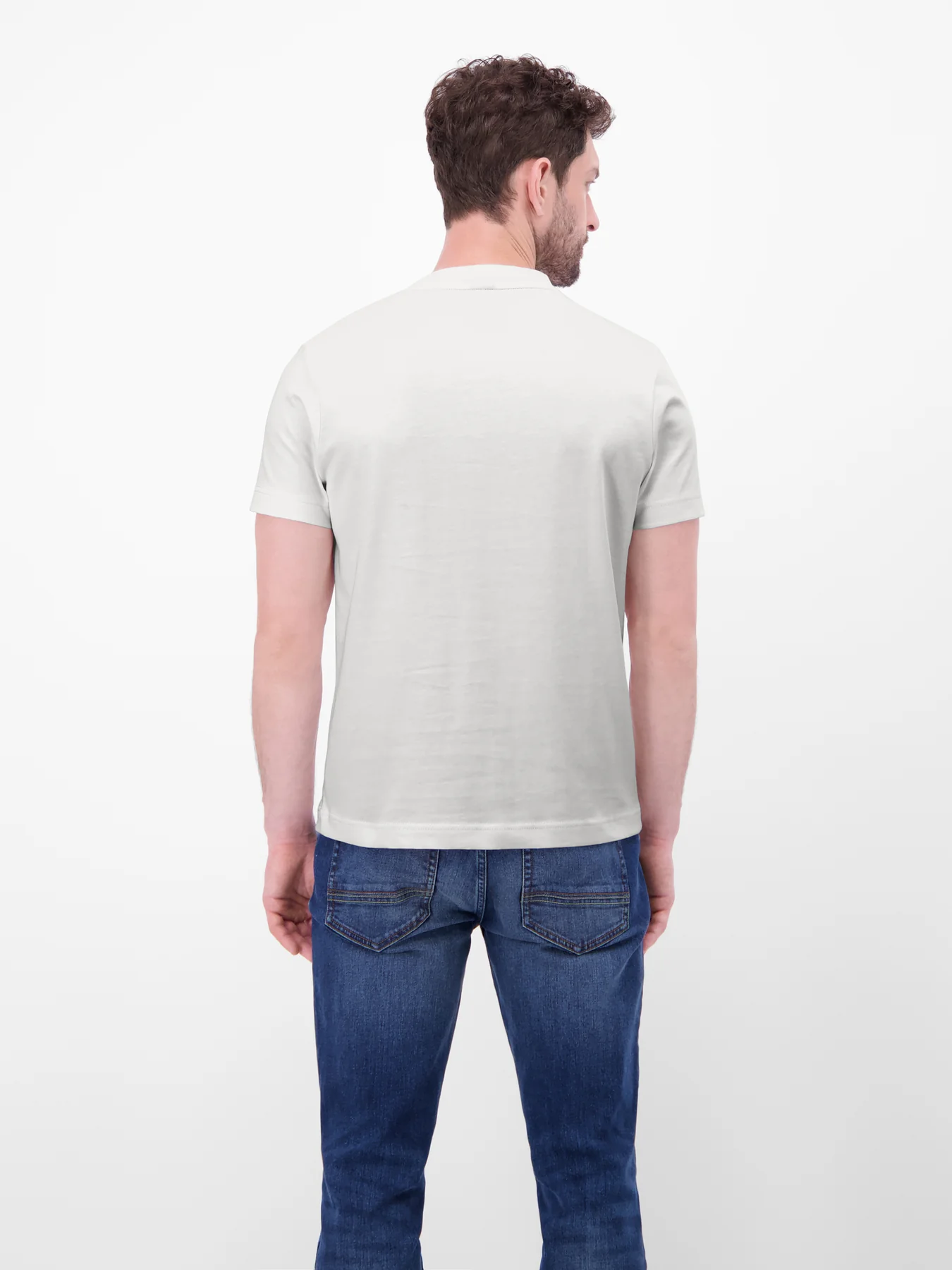 Lerros Shirt with Frontprint - Broken White