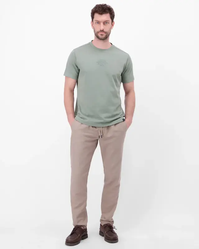 Lerros Shirt mit Frontprint - Storm Grey