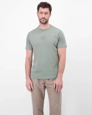 Lerros Shirt mit Frontprint - Storm Grey