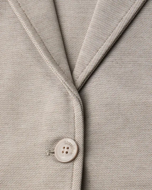 Street One Basic Blazer - Light Terra Mocha